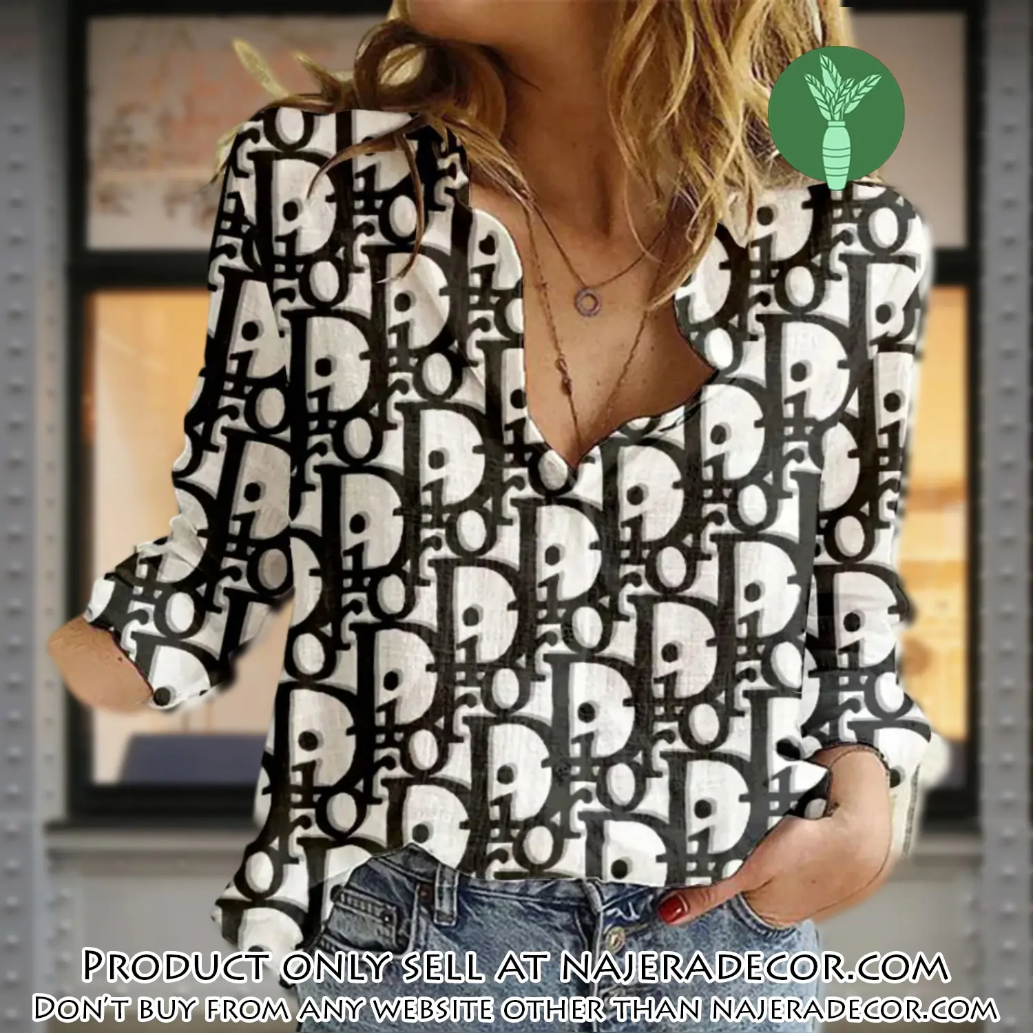 Dior luxury women casual shirt linen shirt wcs1025 njr3348900